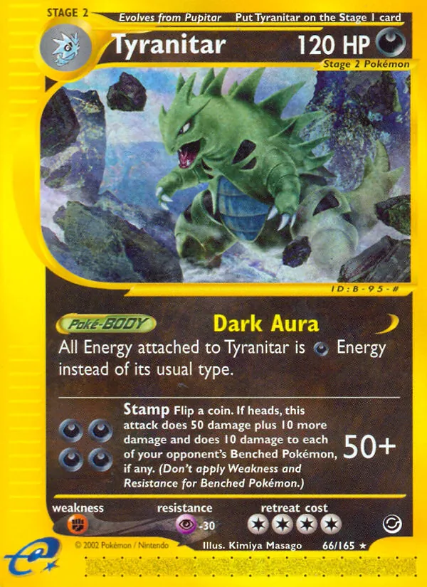 Tyranitar #66 – Expedition Base Set card