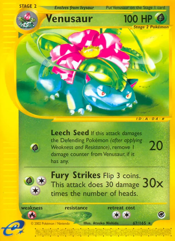 Venusaur #67 – Expedition Base Set card