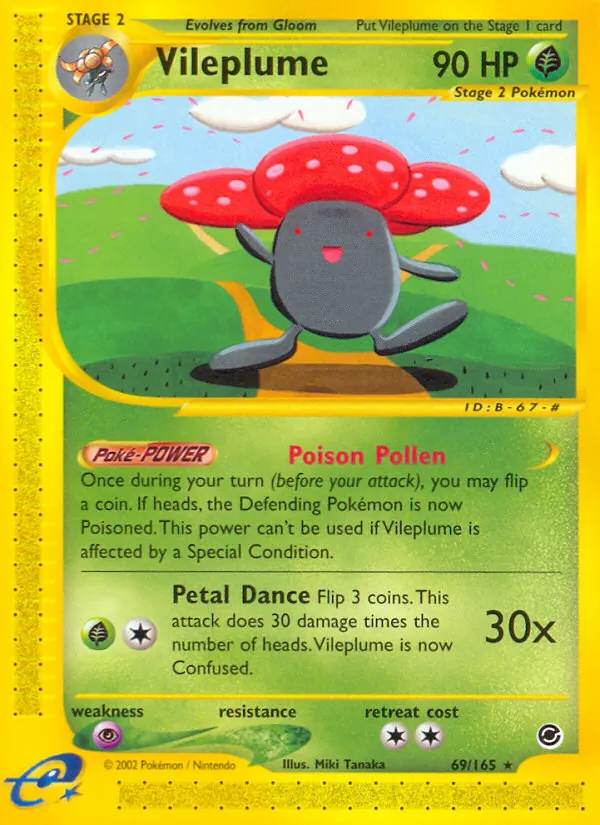 Vileplume #69 – Expedition Base Set card