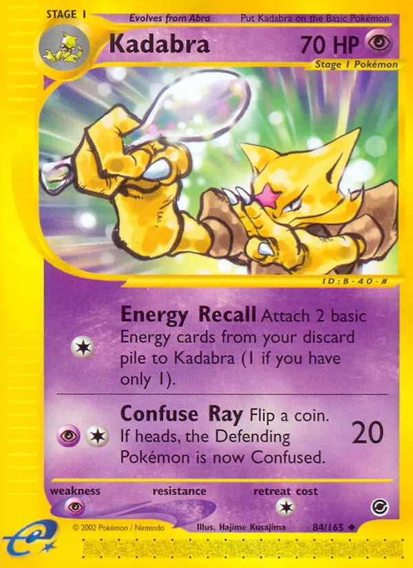 Kadabra #84 – Expedition Base Set card
