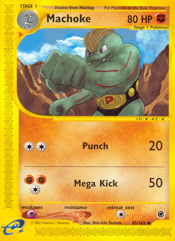 Machoke #85 – Expedition Base Set card