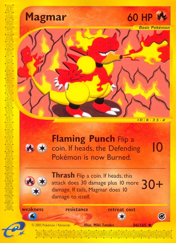 Magmar #86 – Expedition Base Set card