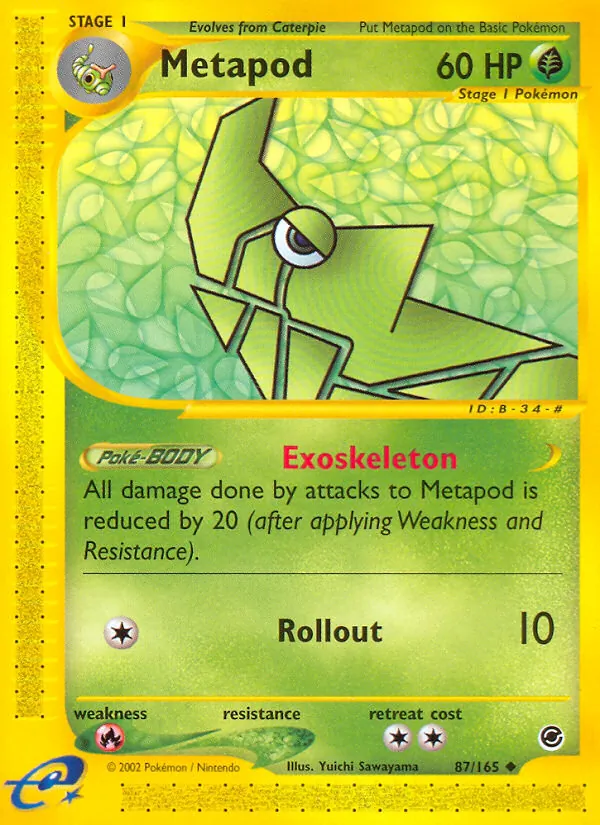 Metapod #87 – Expedition Base Set card