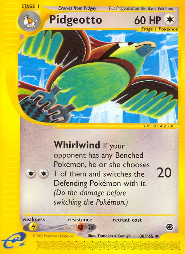 Pidgeotto #88 – Expedition Base Set card