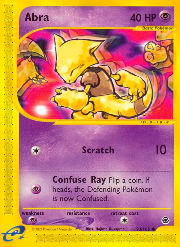Abra #93 – Expedition Base Set card