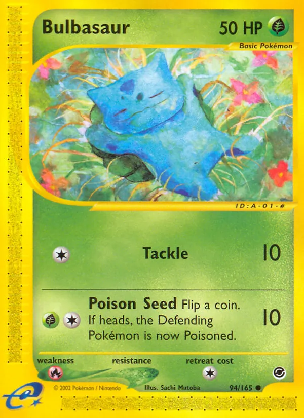 Bulbasaur #94 – Expedition Base Set card