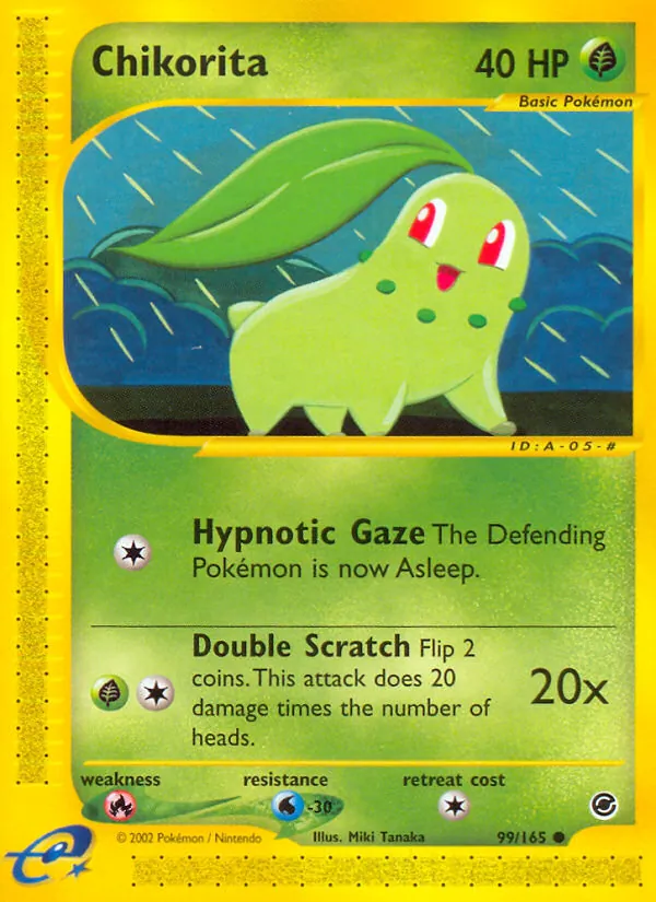 Chikorita #99 – Expedition Base Set card