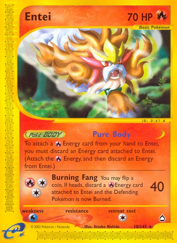 Entei #10 – Aquapolis card