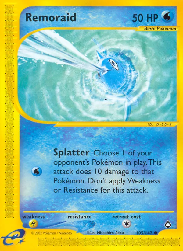 Remoraid #105 – Aquapolis card