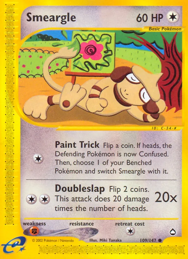Smeargle #109 – Aquapolis card