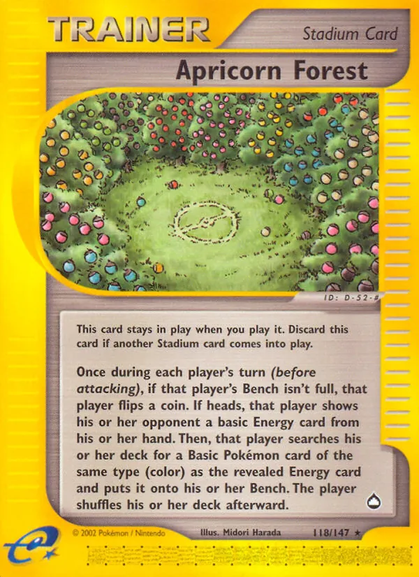 Apricorn Forest #118 – Aquapolis card