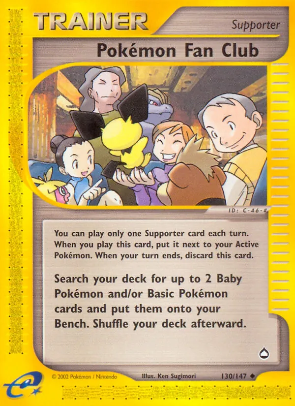 Pokémon Fan Club #130 – Aquapolis card