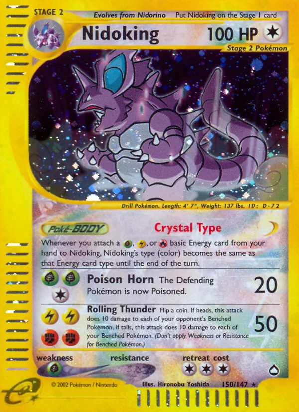 Nidoking #150 – Aquapolis card
