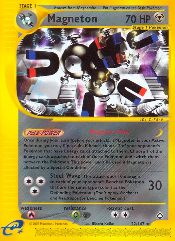 Magneton #22 – Aquapolis card