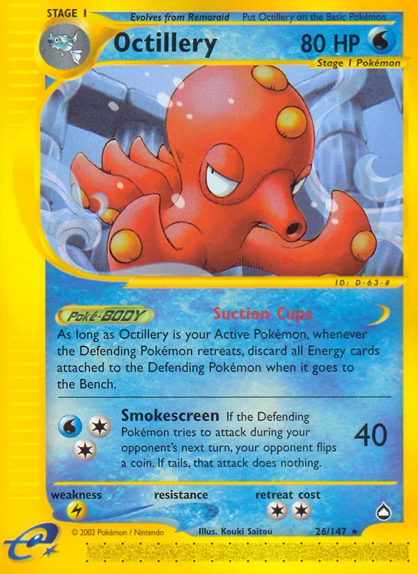 Octillery #26 – Aquapolis card