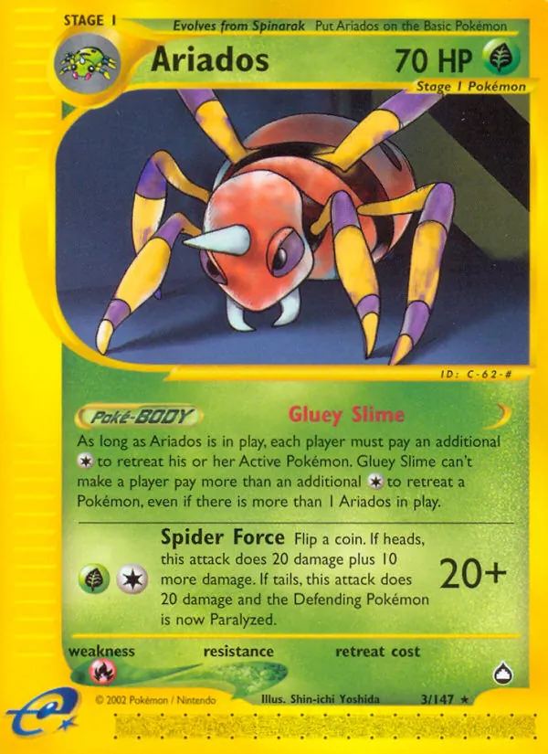 Ariados #3 – Aquapolis card