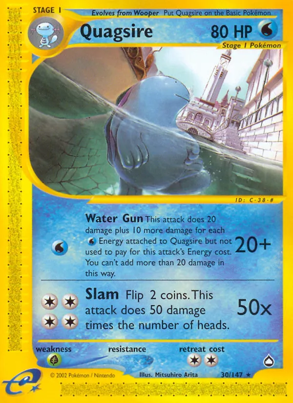 Quagsire #30 – Aquapolis card