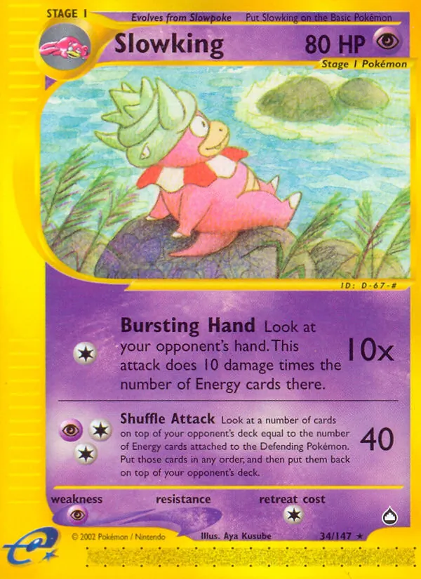 Slowking #34 – Aquapolis card
