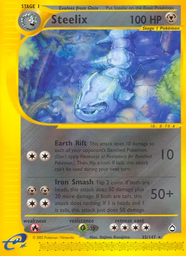 Steelix #35 – Aquapolis card