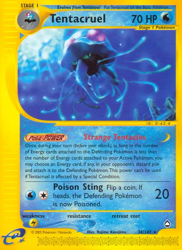 Tentacruel #38 – Aquapolis card