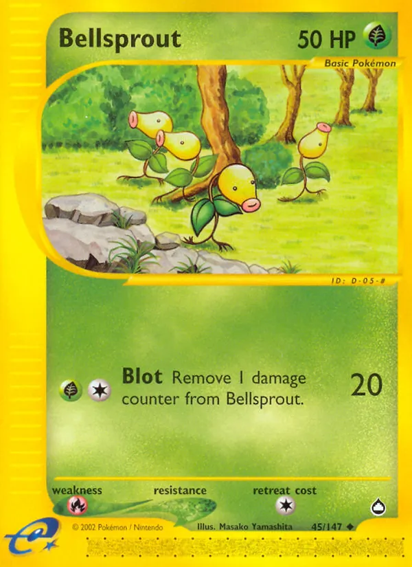 Bellsprout #45 – Aquapolis card