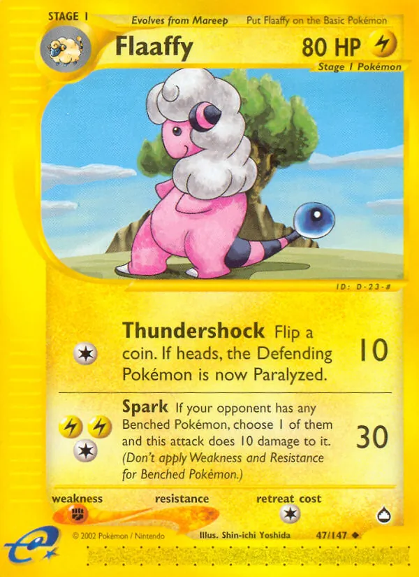 Flaaffy #47 – Aquapolis card