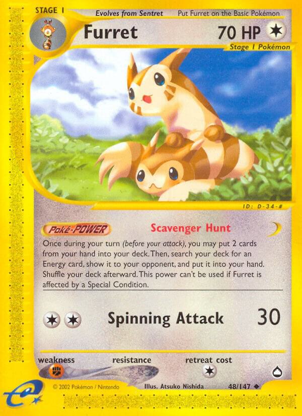 Furret #48 – Aquapolis card