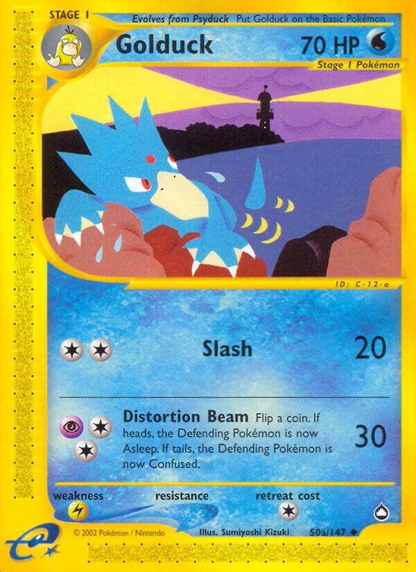 Golduck #50b – Aquapolis card