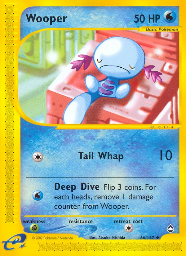 Wooper #66 – Aquapolis card