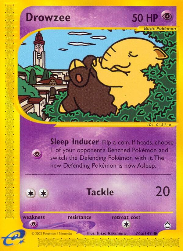 Drowzee #74a – Aquapolis card