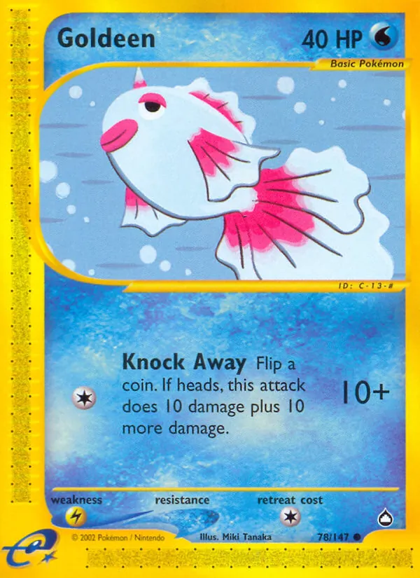 Goldeen #78 – Aquapolis card