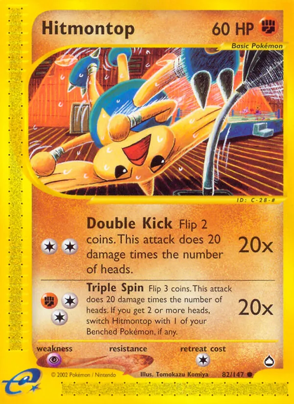 Hitmontop #82 – Aquapolis card