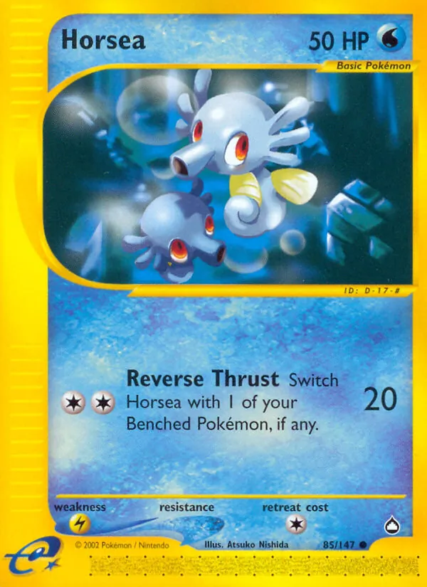 Horsea #85 – Aquapolis card