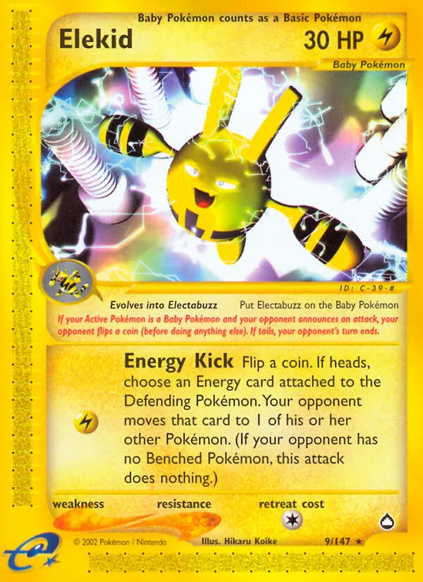 Elekid #9 – Aquapolis card