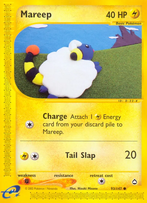 Mareep #93 – Aquapolis card