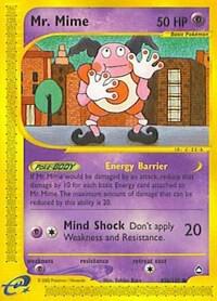 Mr. Mime #95b – Aquapolis card
