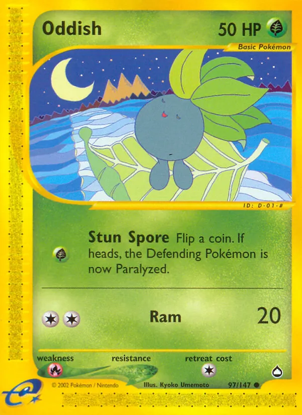 Oddish #97 – Aquapolis card