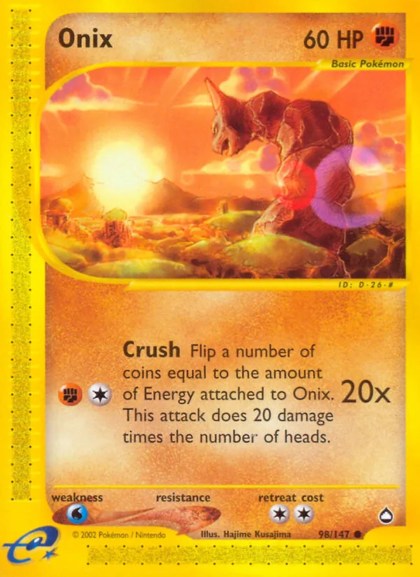 Onix #98 – Aquapolis card