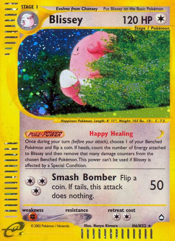 Blissey #H06 – Aquapolis card