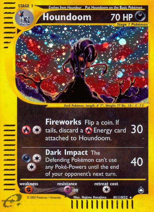 Houndoom #H11 – Aquapolis card