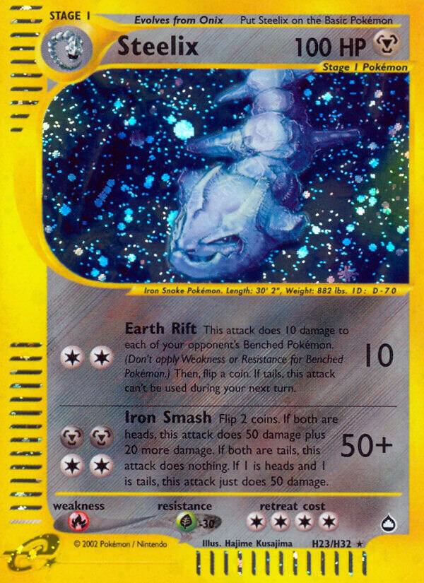 Steelix #H23 – Aquapolis card