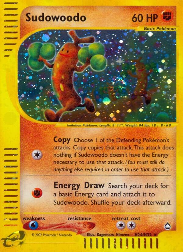 Sudowoodo #H24 – Aquapolis card