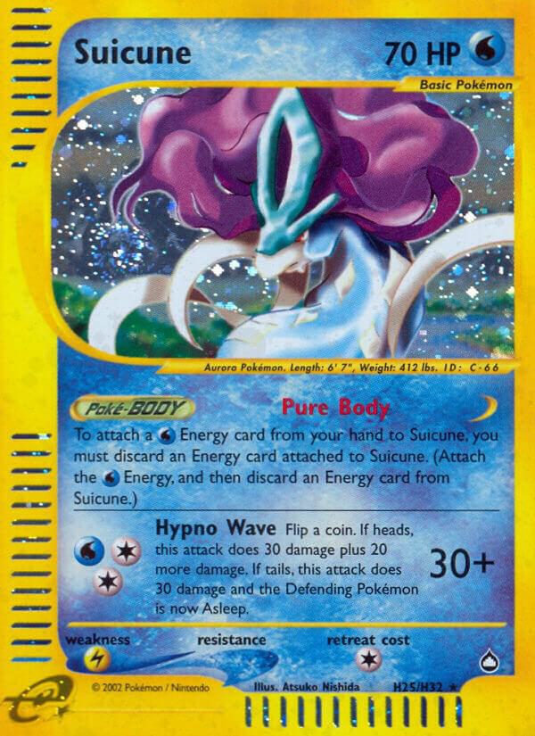 Suicune #H25 – Aquapolis card