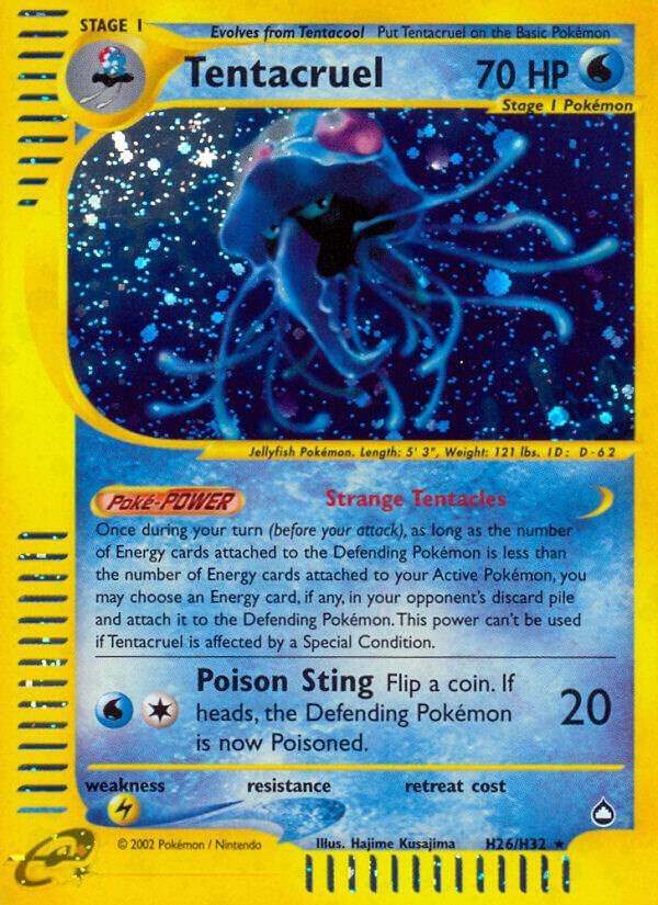 Tentacruel #H26 – Aquapolis card