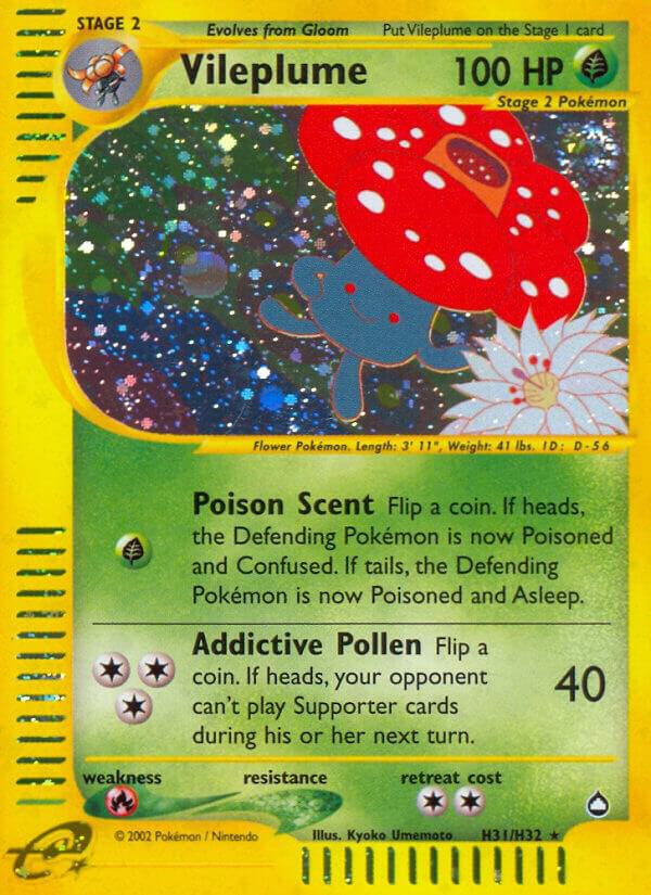 Vileplume #H31 – Aquapolis card