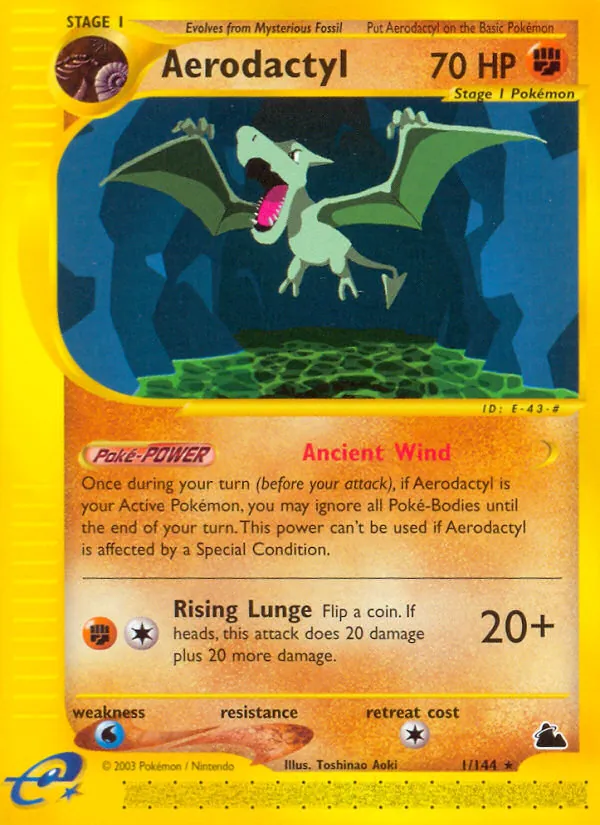 Aerodactyl #1 – Skyridge card