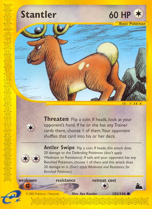 Stantler #102 – Skyridge card