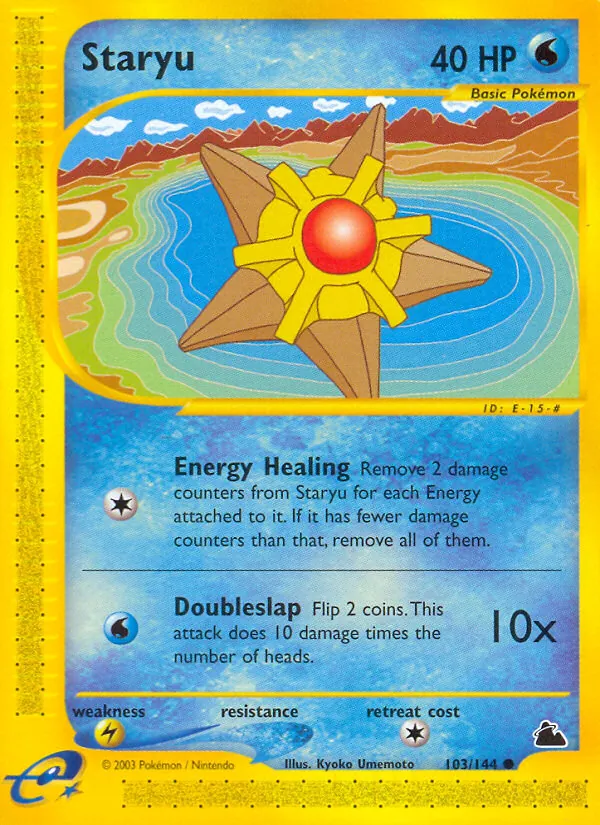 Staryu #103 – Skyridge card