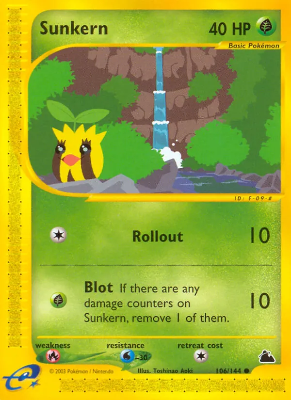 Sunkern #106 – Skyridge card