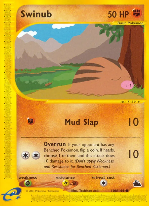 Swinub #108 – Skyridge card
